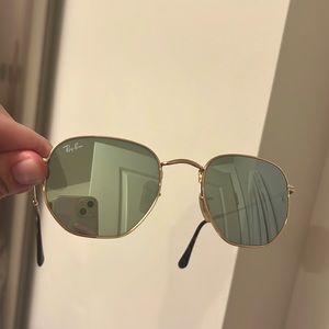 Ray-Ban Hexagonal Blue tint. Barely used!